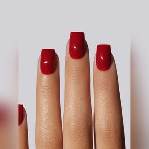 Celebritips Press on nails Red red short coffin NEW